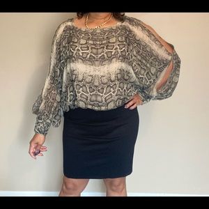 Snakeskin Jessica Simpson Dress